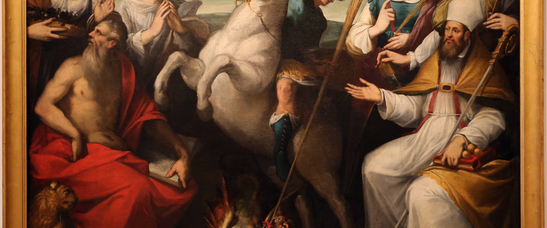 Tiburzio passerotti, san giorgio uccide il drago e altri santi, 1575-1600 ca foto di Sailko
